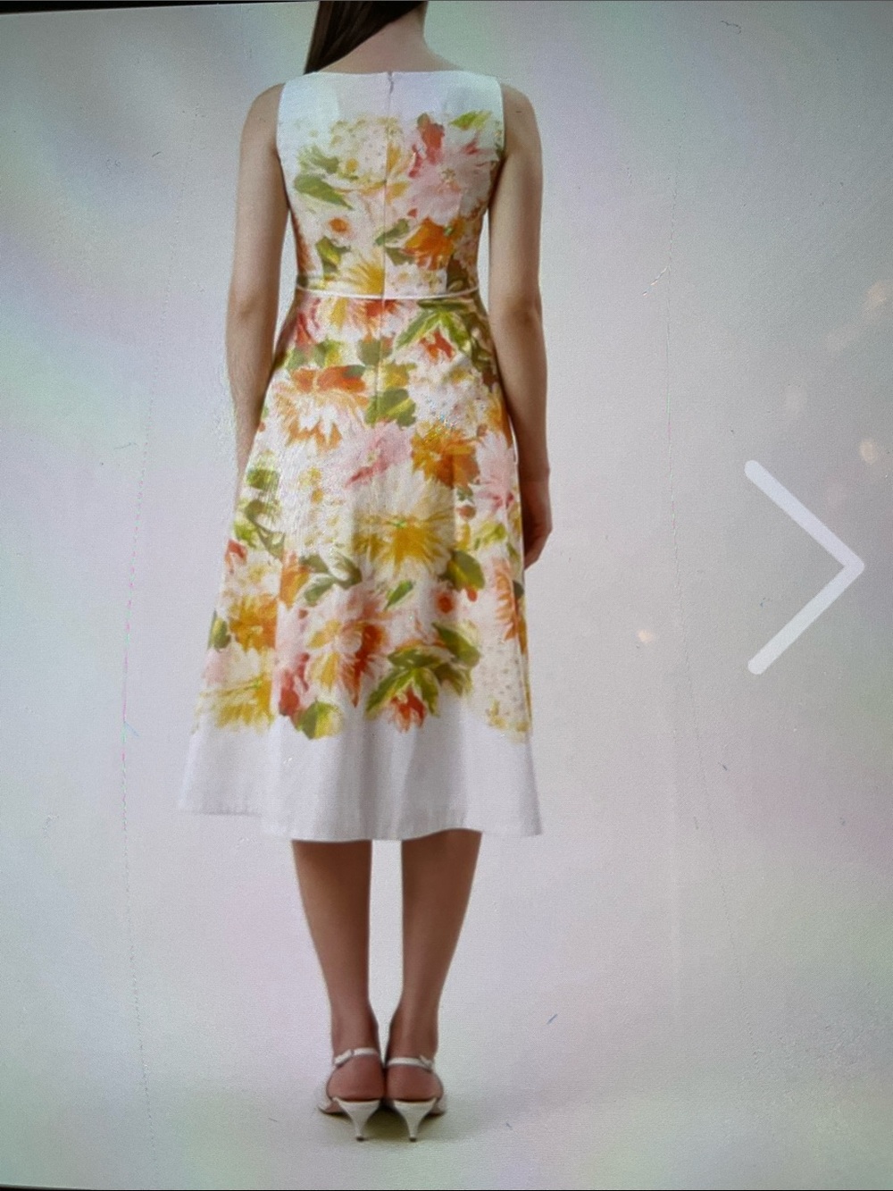 Hobbs London Carly Dahlia Floral Print Midi Dress - Picture 6 of 6
